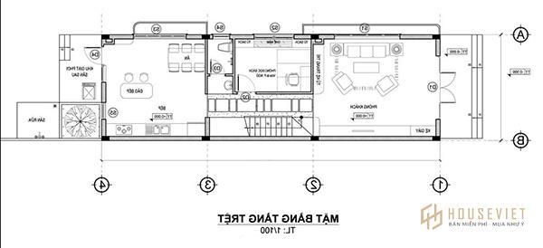 Bản vẽ thiết kế nhà 2 tầng đơn giản
