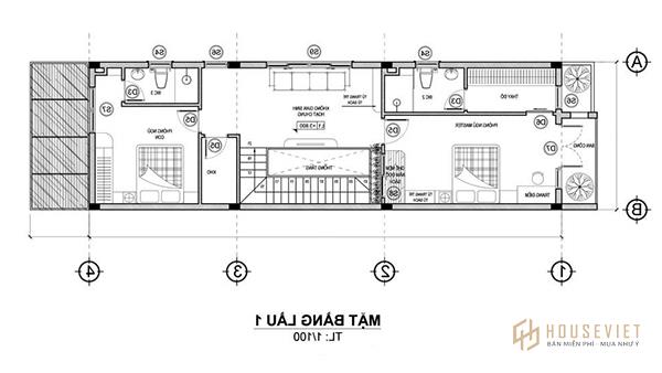 Mẫu nhà 2 tầng mái thái