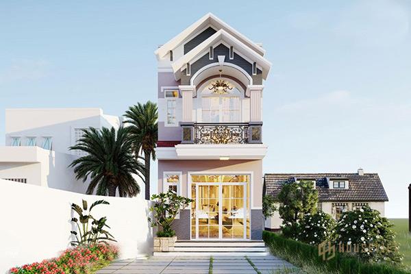 Mẫu thiết kế nhà 2 tầng mái thái