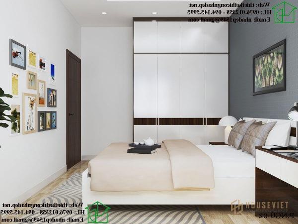 Thiết kế nội thất nhà cấp 4 có gác lửng đẹp cho phòng ngủ con.