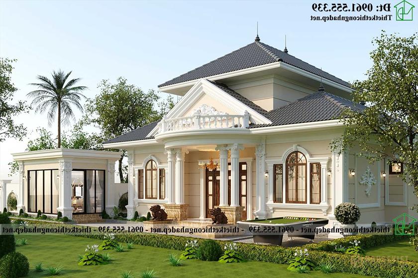 Nhà 1 tầng tân cổ điển đẹp NDBT1T131