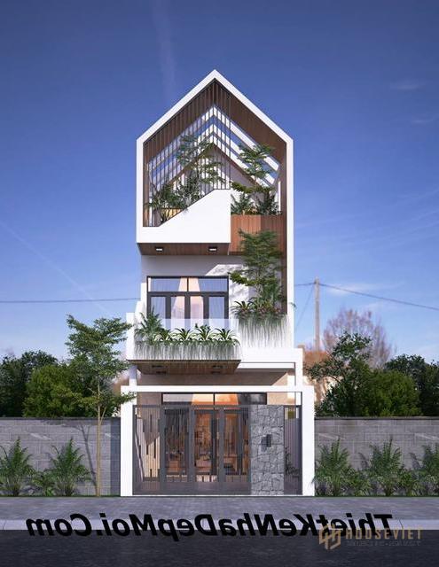 Thiết kế nhà ống thông thoáng