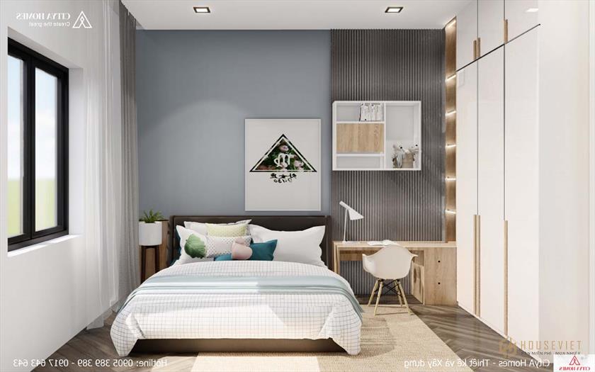 Phòng ngủ với gam màu trắng sáng mang đến sự tươi mới