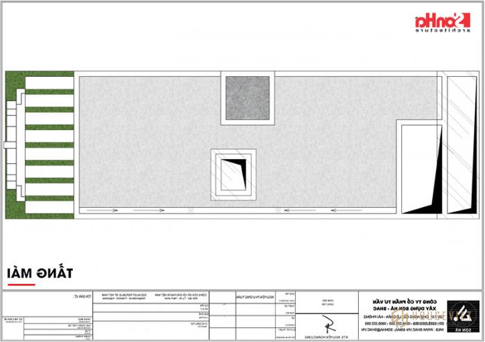 Mẫu thiết kế khách sạn mini 2 sao tân cổ điển đẹp tại Nam Định - SH KS 0061 70 10 Bản vẽ mặt bằng công năng mái thái khách sạn tân cổ điển 8 tầng đẹp tại Nam Định sh ks 0060