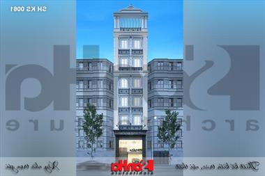 Thiết kế khách sạn mini 2 sao tân cổ điển đẹp tại Nam Định - SH KS 0061