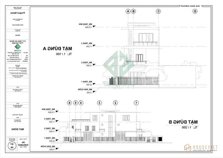 Mặt tiền của mẫu thiết kế nhà phố 3 tầng đẹp