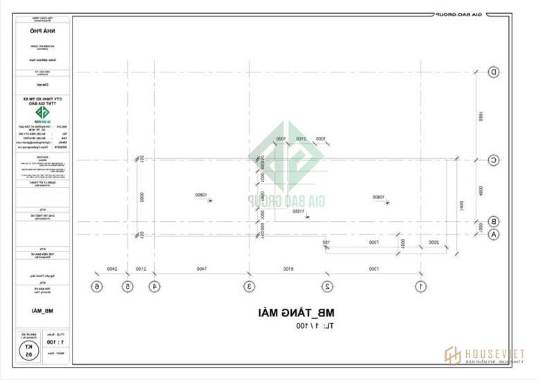 Mặt bằng công năng thiết kế nhà phố 3 tầng đẹp