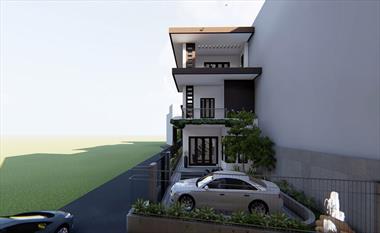 Mẫu thiết kế nhà phố 3 tầng đẹp gia đình anh Thuận ở Thủ Đức