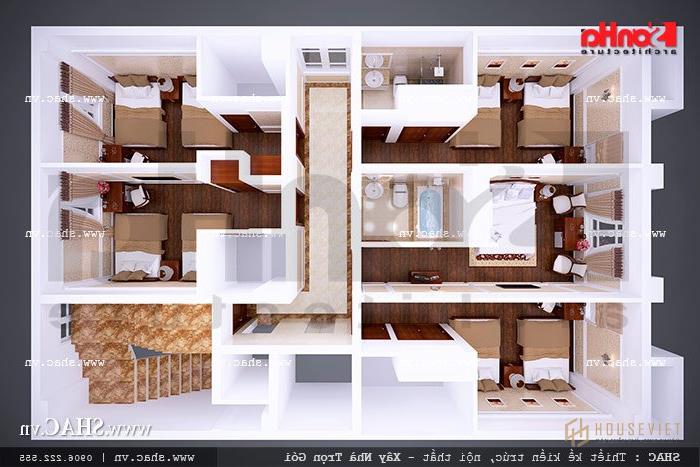 Thiết kế và bố trí phòng khách sạn Thiết kế và bố trí phòng của khách sạn sh ks 0020