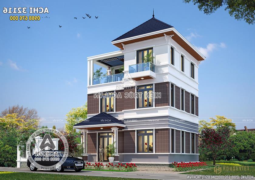 Toàn cảnh biệt thự 3 tầng hiện đại Toàn cảnh biệt thự 3 tầng hiện đại