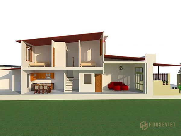 Bài vẽ được chia bố cục thống nhất và hài hòa