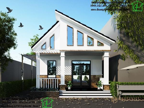 Mẫu nhà cấp 4 mái lệch giá rẻ NDNC471