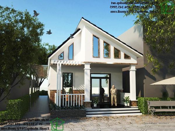 Thiết kế mẫu nhà cấp 4 mái lệch giá rẻ NDNC471