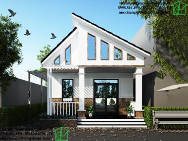 Thiết kế mẫu nhà cấp 4 giá rẻ 6x23m tại Trà Vinh NDNC471