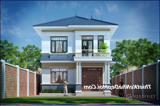Thiết kế nhà 2 tầng 4 phòng ngủ