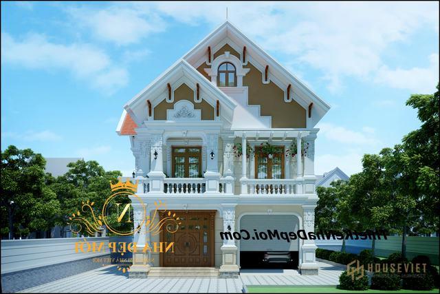 Biệt thự có gara trong nhà đẹp