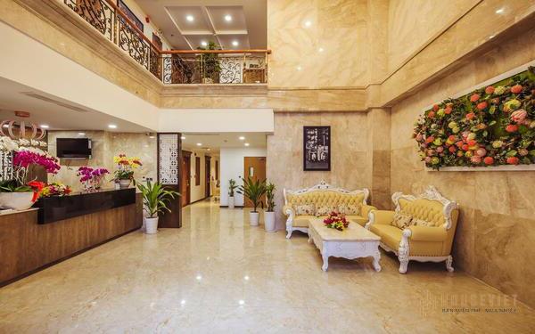 Thiết kế nội thất sảnh khách sạn cao cấp, hiện đại