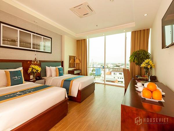 Nội thất khách sạn đẹp với các vật dụng tiện nghi và công năng