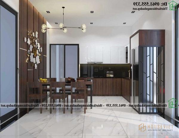 Mẫu thiết kế tủ bếp đẹp nhà cấp 4 NDNC472