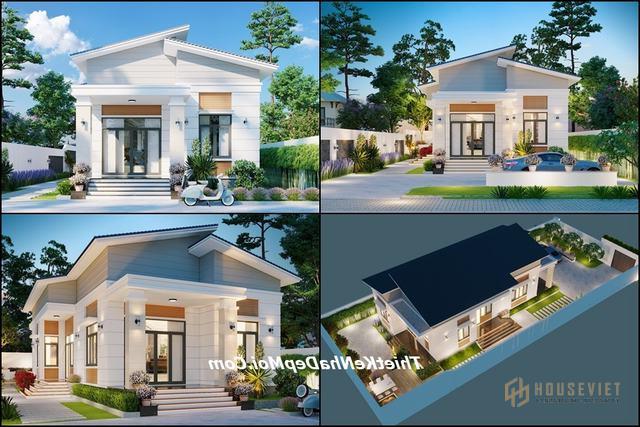 Nhà cấp 4 mái lệch đẹp nhất