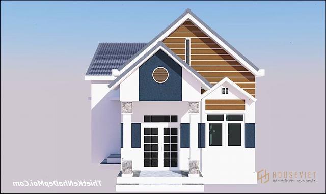 Mẫu nhà cấp 4 chữ L đơn giản