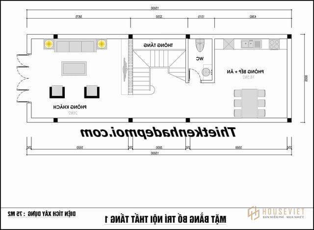 Mat Bang Nha Pho 5x15m