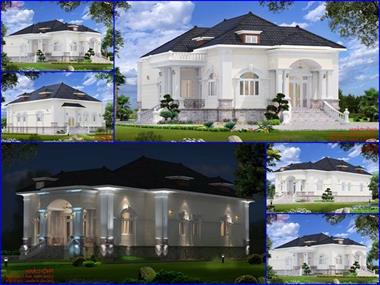Biệt thự vườn 250m2 phong cách Châu Âu anh Hùng và 3 phong cách khác