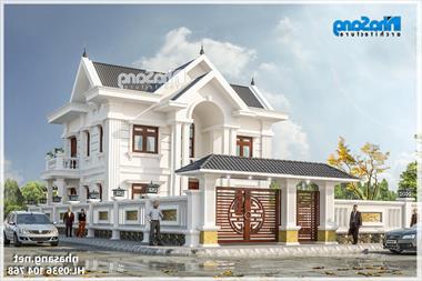 Tuyển chọn 12 mẫu nhà 2 tầng mặt tiền 9-10m tuyệt tác 2019