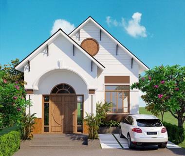 Mẫu nhà cấp 4 mái thái đẹp 2022 phong cách (Kiến Trúc Mới)