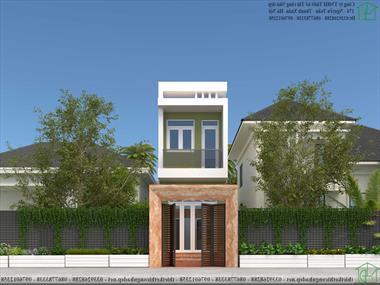 Mẫu nhà phố 2 tầng 3x12m 2 phòng ngủ NDNP2T23