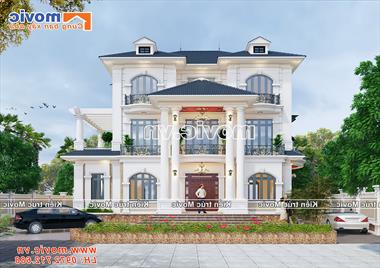 Mẫu biệt thự tân cổ điển 3 tầng - MB21301