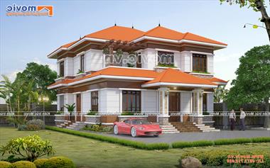 Biệt thự vườn 2 tầng hiện đại 5 phòng ngủ tại Bắc Ninh - BT2015