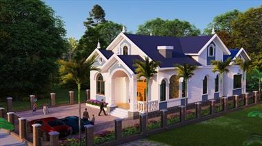 Nhà Mái Thái 1.5 Tầng |  Tư vấn Xây nhà Trọn gói từ AZ