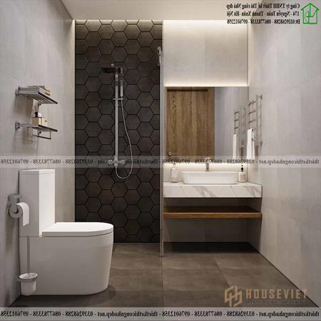 Thiết kế nội thất nhà vệ sinh nhà ống cấp 4