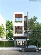 Mẫu thiết kế nhà phố 3 tầng 4,5x16m tại Bắc Ninh NDNP3T55