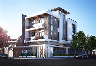 Mẫu biệt thự 3 tầng có thang máy hiện đại và tiện nghi nhất