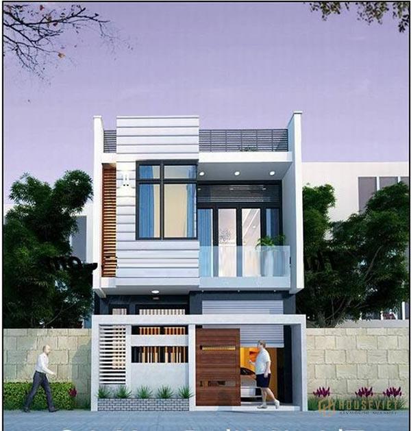 Mẫu nhà ống 2 tầng 6x15m