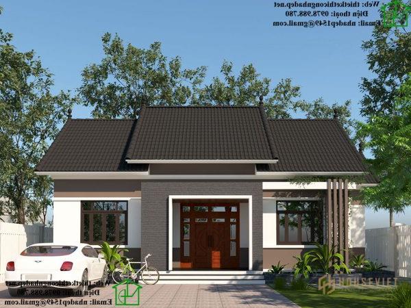 Mẫu nhà cấp 4 đẹp tại Thái Nguyên NDNC461.