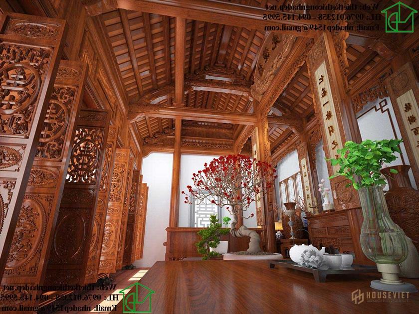 Tổng thể thiết kế nhà thờ họ NDNTH18