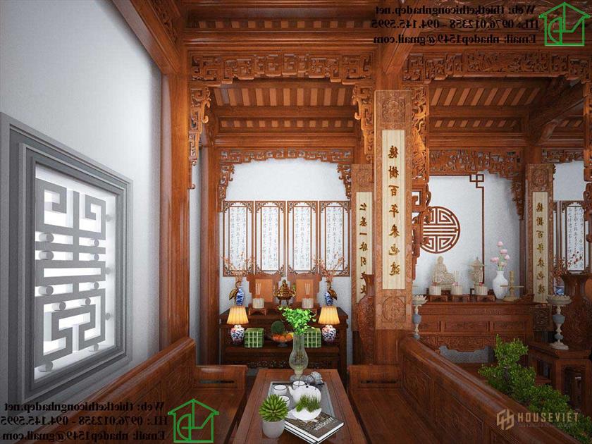 Chi tiết về tiểu gian thờ NDNTH18