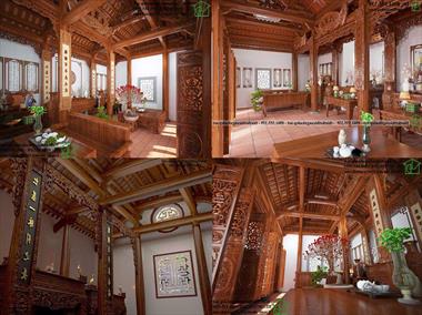 Thiết kế nội thất nhà thờ họ đẹp