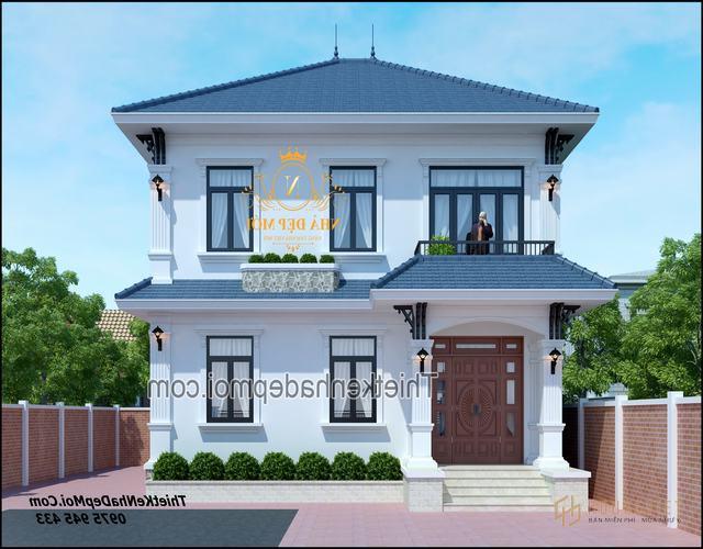 Mẫu nhà 2 tầng đơn giản ở nông thôn 2021