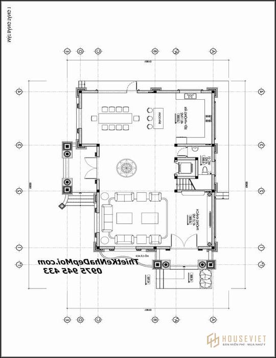 Thiet ke biet thu 1000m2 3 tang