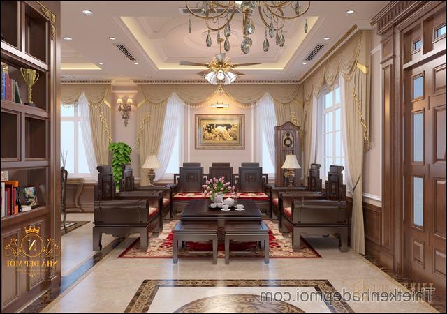 Nội thất phòng khách kiểu châu âu