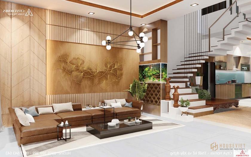 Phòng khách với nội thất sang trọng và tinh tế