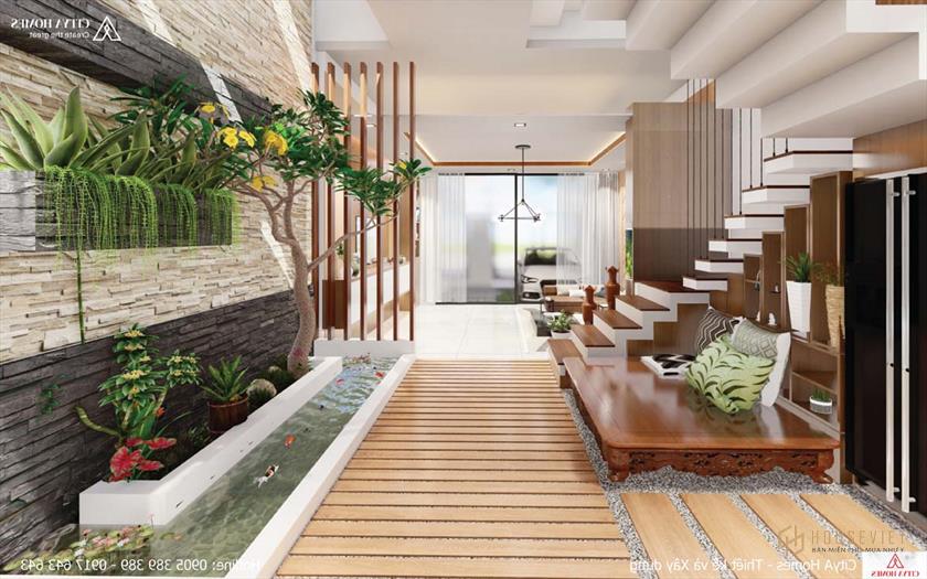 Hồ cá thu nhỏ giúp điều hòa không khí trong nhà