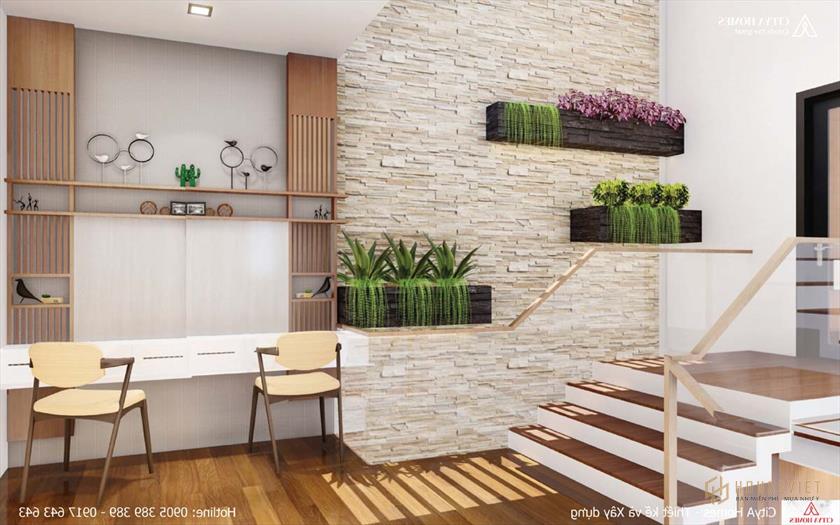 Không gian xanh được tận dụng trong mọi không gian của ngôi nhà