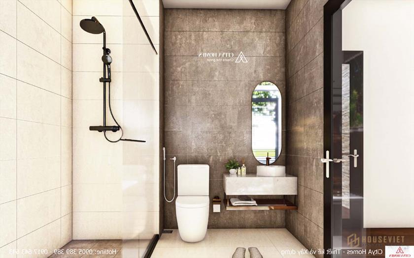 Phòng tắm được thiết kế tối ưu diện tích