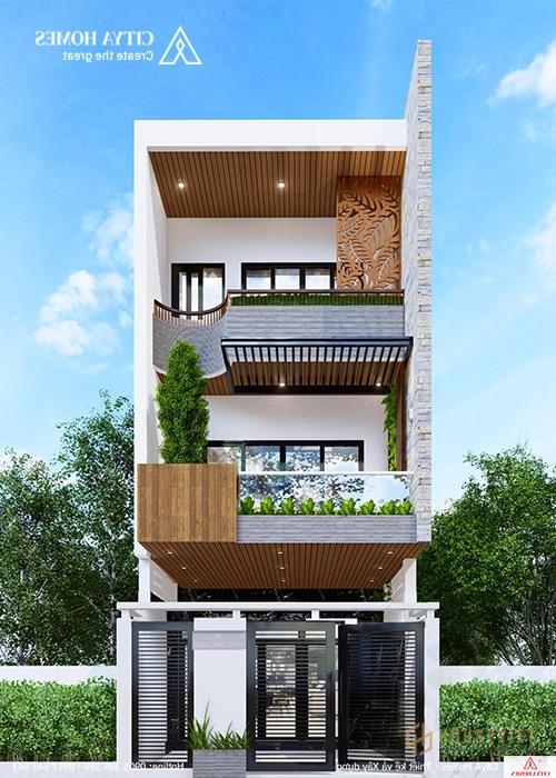 Nhà Phố 3 Tầng Không Gian Xanh - Nhà Anh Dũng Đà Nẵng