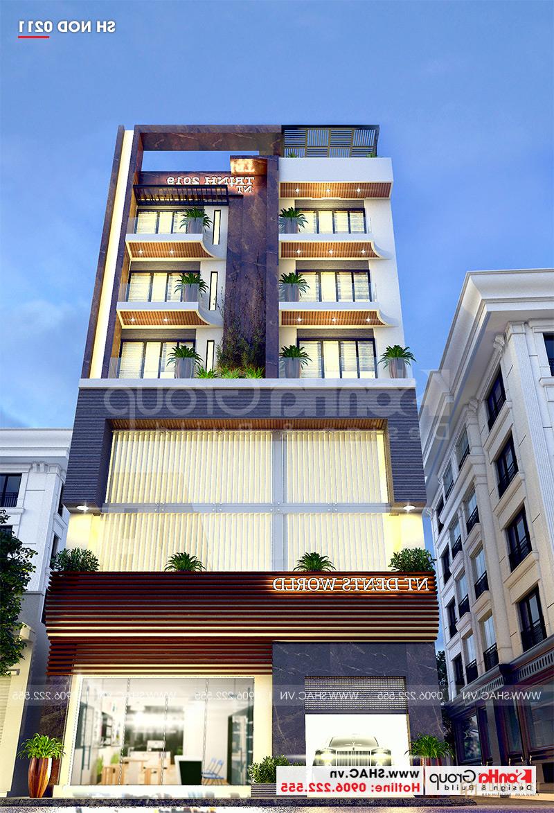 Mẫu nhà ống 6 tầng hiện đại đẹp tại quận Long Biên - Hà Nội toát lên vẻ khỏe khoắn, sang trọng và tinh tế 